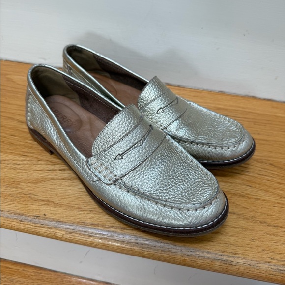 Sperry Women’s Seaport Penny Loafer Gold Gilded Slip on Loafers Size 6.5 - Picture 8 of 9